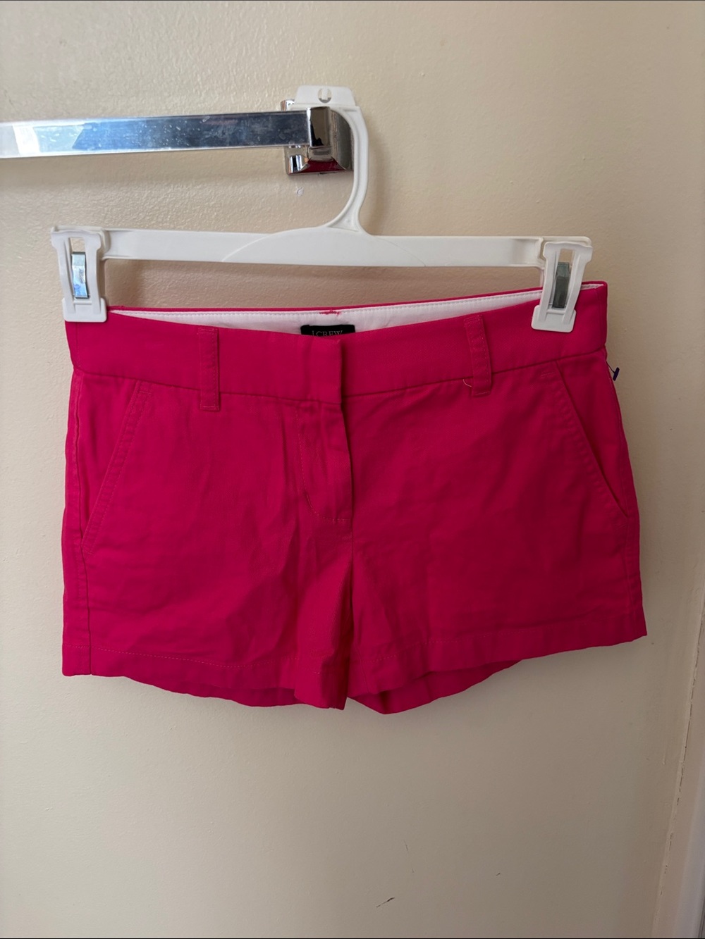 J. Crew Bright Fuchsia chino Shorts